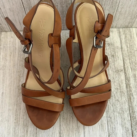 VERA WANG Leather Slingback Sandals Women’s size 7 - Picture 10 of 10